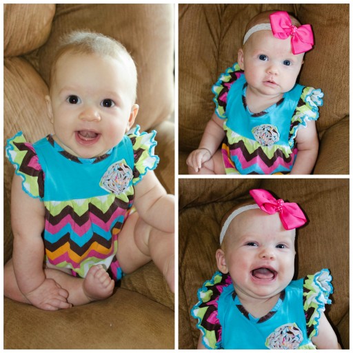 Chevron outfit comparison collage